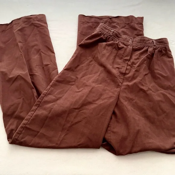Vintage 70s College Town Rust Brown Pants - Picture 2 of 5